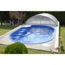 Schwimmbecken OLYMP Glasfaser-Kunststoff 4.50 m x 3.00 m x 1.20 m