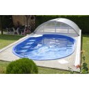 Schwimmbecken OLYMP Glasfaser-Kunststoff 4,50 m x 3,00 m x 1,20 m