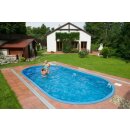 Schwimmbecken IKARUS Glasfaser-Kunststoff 6,00 m x 3,00 m x 1,40 m