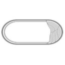 Schwimmbecken IKARUS Glasfaser-Kunststoff 6,00 m x 3,00 m x 1,40 m