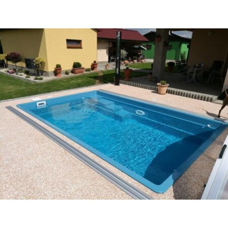 Schwimmbecken SMART Glasfaser-Kunststoff 4.60 m x 3.00 m x 1.20 m
