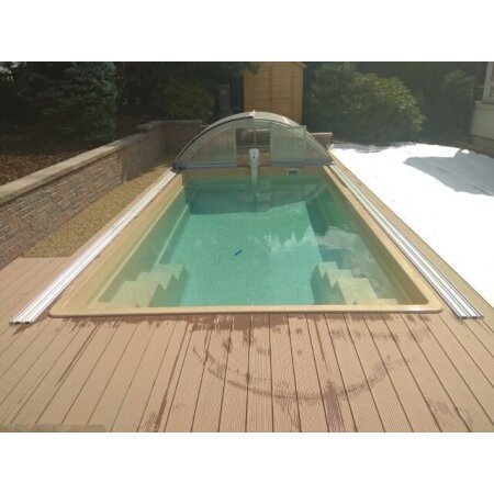 Schwimmbecken PERSEUS Glasfaser-Kunststoff 6,00 m x 3,20 m x 1,40 m