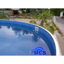 Rundbecken AZUR 4.60 x 1.20 mit Leiter und Skimmer