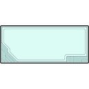 Schwimmbecken GEMINI Glasfaser-Kunststoff 8.20 m x 3.50 m x 1.50 m