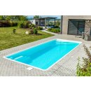 Schwimmbecken GEMINI Glasfaser-Kunststoff 8,20 m x 3,50 m x 1,50 m