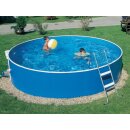 Schwimmbecken weiss und blau 3.60 m inkl. Leiter - OHNE...