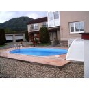 Ovalpool IBIZA in 5.25 m x 3.20 m x 1.50 m Folie Mosaik 0.6 mm