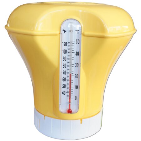 Dosierschwimmer gelb mit Thermometer
