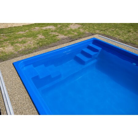 Schwimmbecken FENIX Glasfaser-Kunststoff 6,00 m x 3,00 m x 1,20 m