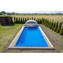 Schwimmbecken FENIX Glasfaser-Kunststoff 6,00 m x 3,00 m x 1,20 m