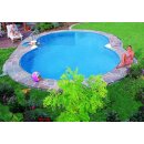 Schwimmbecken SET BORA BORA Achtform - 3.20 m x 5.25 m x 1.50 m