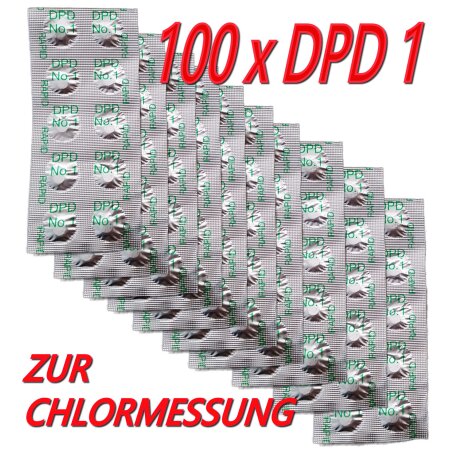 100 x Testtabletten Chlor DPD1