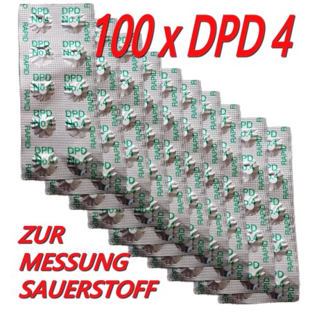 100 x Testtabletten Sauerstoff / pH-Wert DPD 4