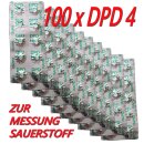 100 x Testtabletten Sauerstoff / O²-Wert DPD 4