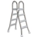 Hochbeckenleiter aus Edelstahl 2 x 3 Stufen