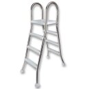 Hochbeckenleiter aus Edelstahl 2 x 3 Stufen