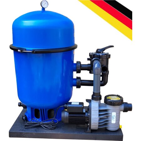 Sandfilteranlage CL 500 BLUE  mit Markenpumpe 11 m³/h