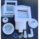 SET Schwimmbecken weiss-anthrazit 3.60 m x 0.90 m inkl. Sandfilter Leiter Skimmer etc.