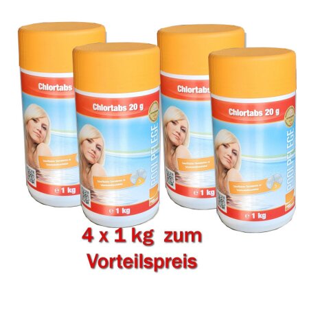 4 kg Chlor MINITABS 20 g schnell löslich