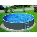 Schwimmbecken anthrazit Rattan 4.60 m x 0.90 m