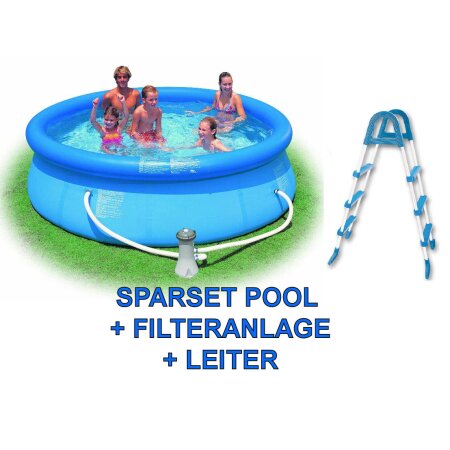 QUICK UP POOL 3.66 m x 0.84 m - mit Filteranlage und Leiter