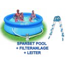 QUICK UP POOL 3.66 m x 0.84 m - mit Filteranlage und Leiter