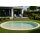 Auskleidung oval 7,00 m x 3,50 m  x 1,20 m Sand  0,8 mm