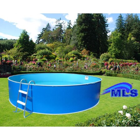 Schwimmbecken 4.60 m x 0.90 m rund inkl. Skimmer u. Leiter