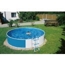 Schwimmbecken Set 3,60 m x 0,90 m rund inkl. Anbau-Filter...