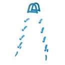 Schwimmbadleiter 4 Stufen für Becken bis 1.20 m...