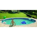 Rundbecken AZUR 4.60 x 1.10 mit Sandfilter,Leiter und Skimmer