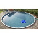 Rundbecken AZUR 4.60 x 1.10 mit Sandfilter,Leiter und Skimmer