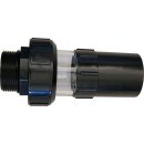 Rückspülanschluss transparent  1 1/2" auf...